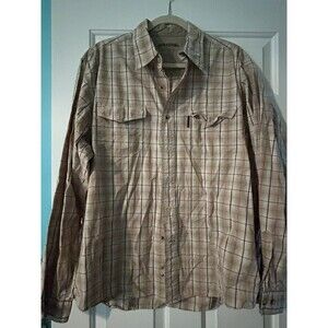 Field And Stream Button Down Shirt Mens XL Long Sleeve Plaid Pocket